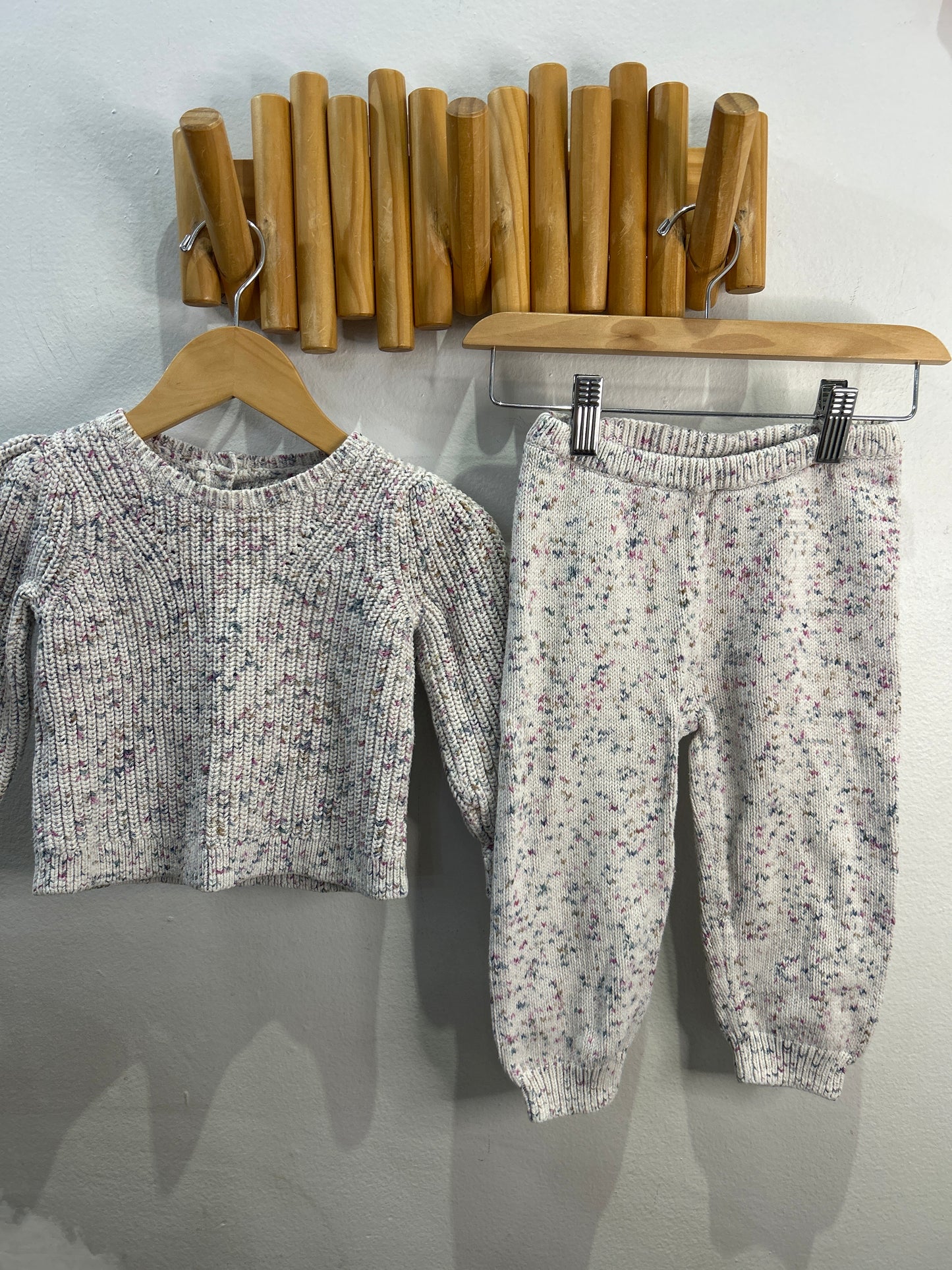 Speckled sweater set 18-24m