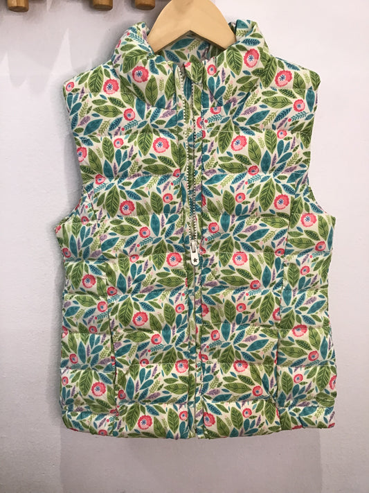 Leaves puffer vest 7-8y