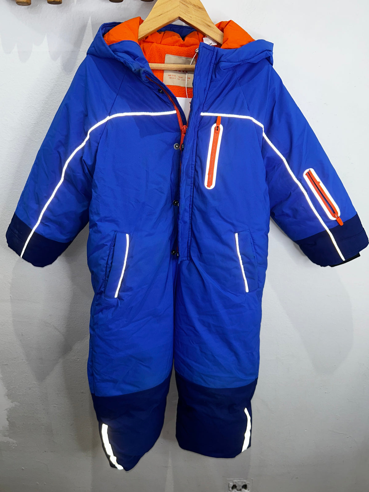 Blue snowsuit 2-3y