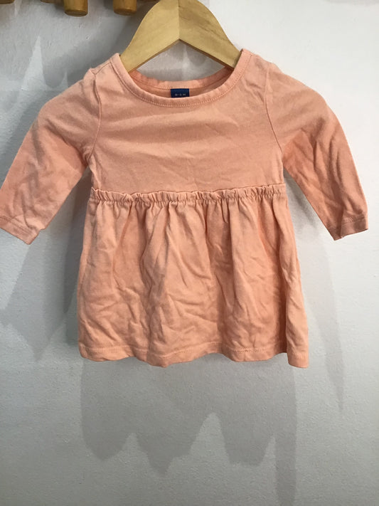 Dress light peach 0-3m