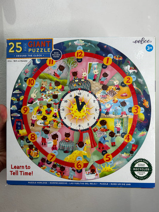 Eeboo around the clock puzzle 25 pieces