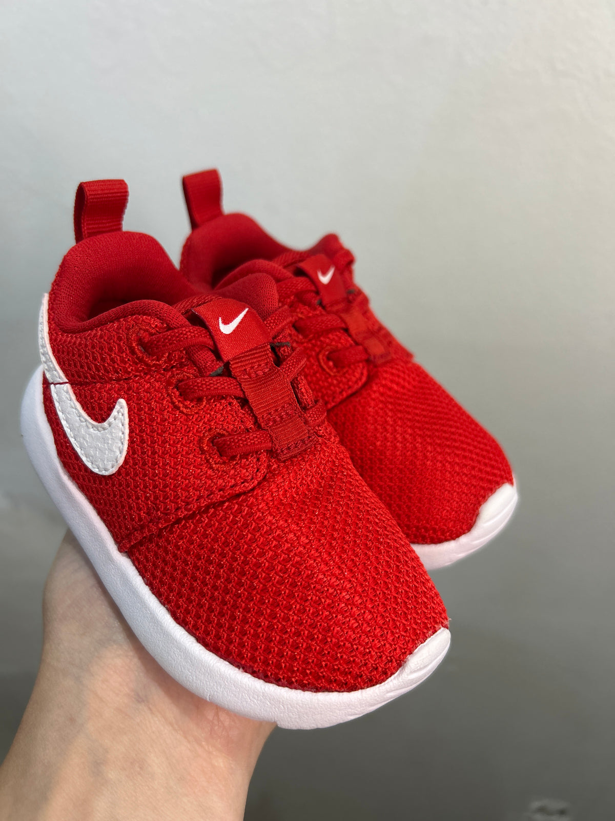 C5 red Nikes
