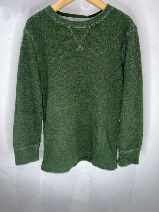 Olive waffle longsleeve 6-7y