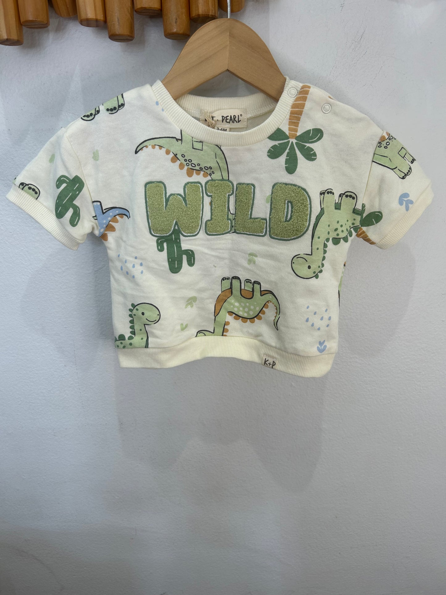 Wild short sleeve pullover 3-6m NEW