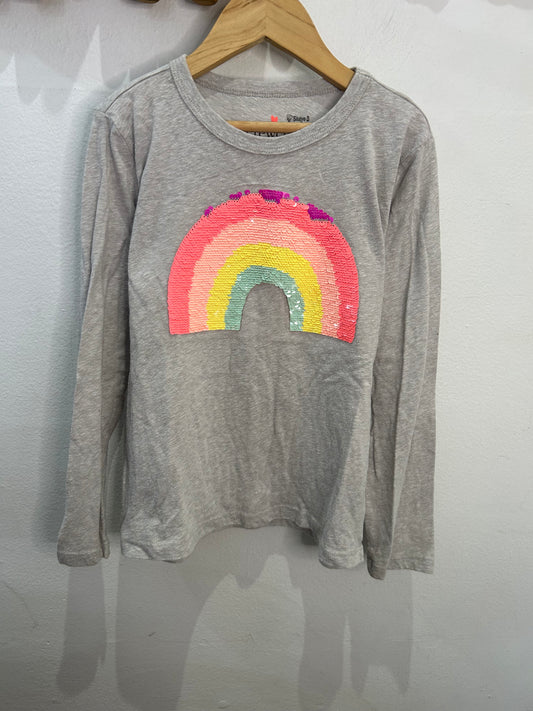 Sequin rainbow longsleeve 8y