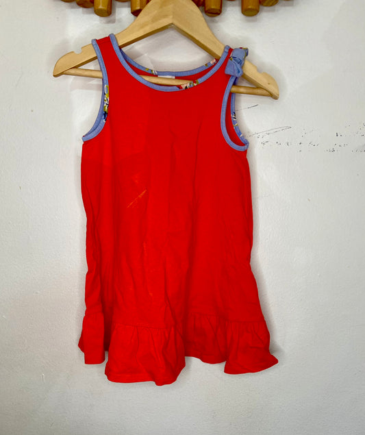 Red drop waist dress 2y