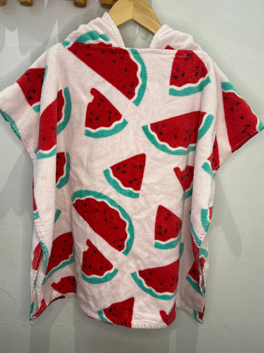 Watermelon towel poncho 2-4y