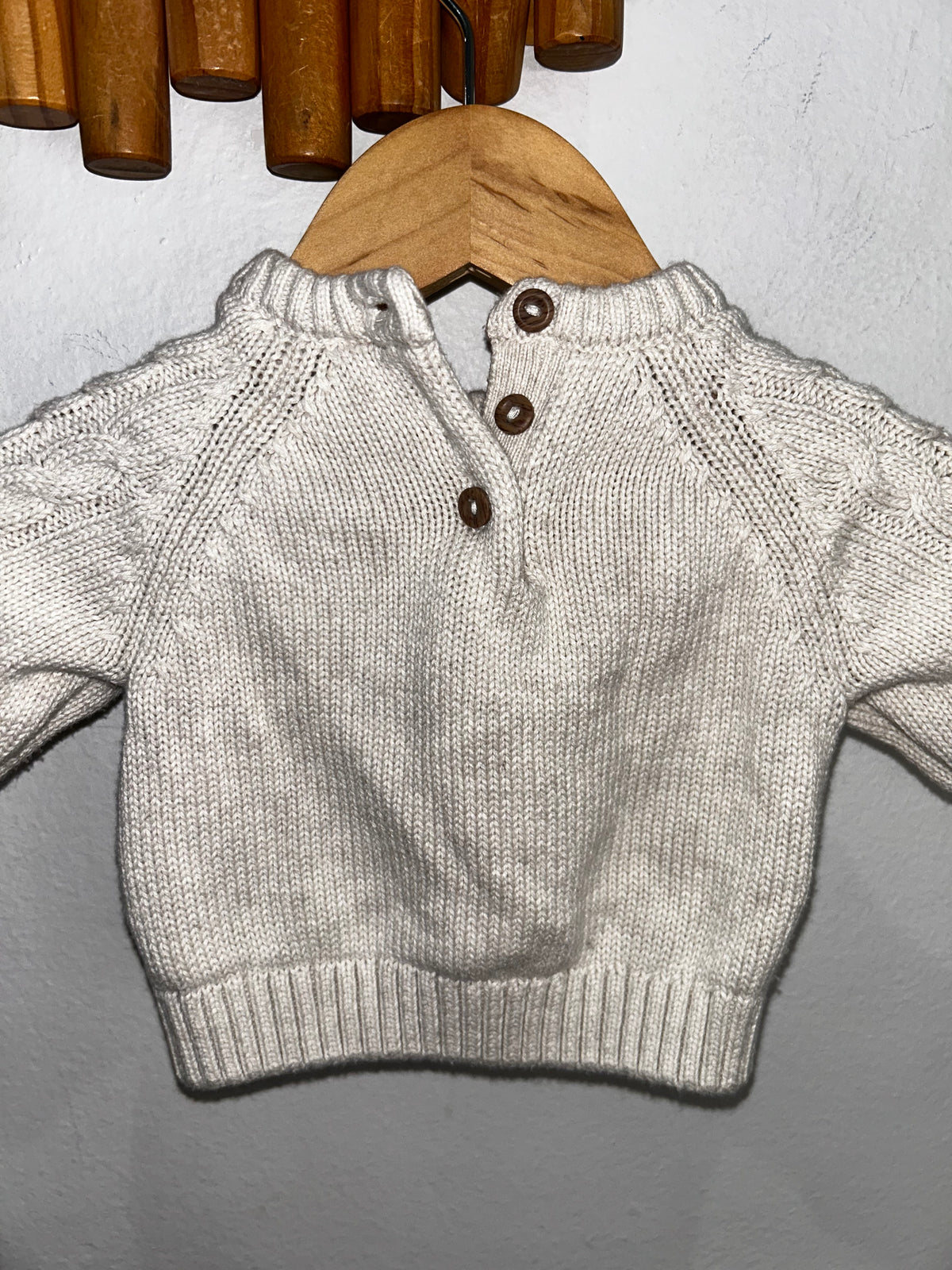 Cable knit sweater set 1-2m