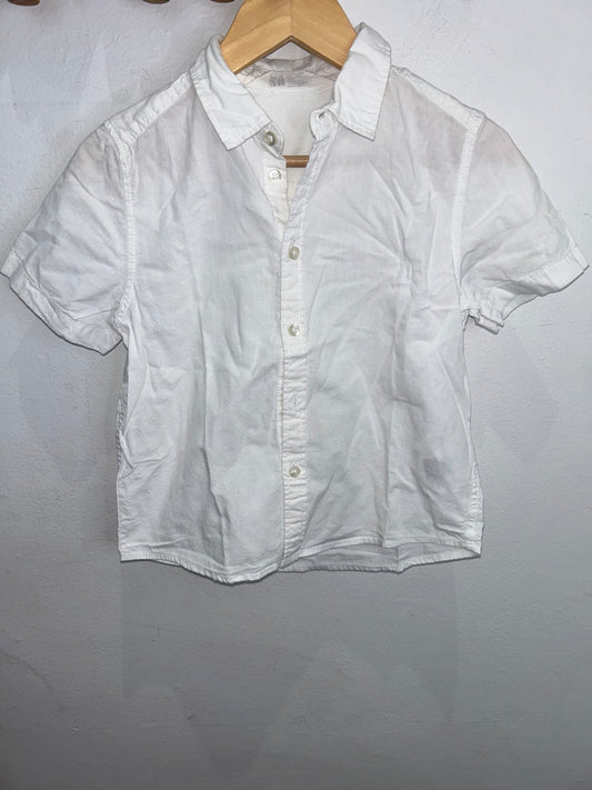 White short sleeve shirt 5-6y