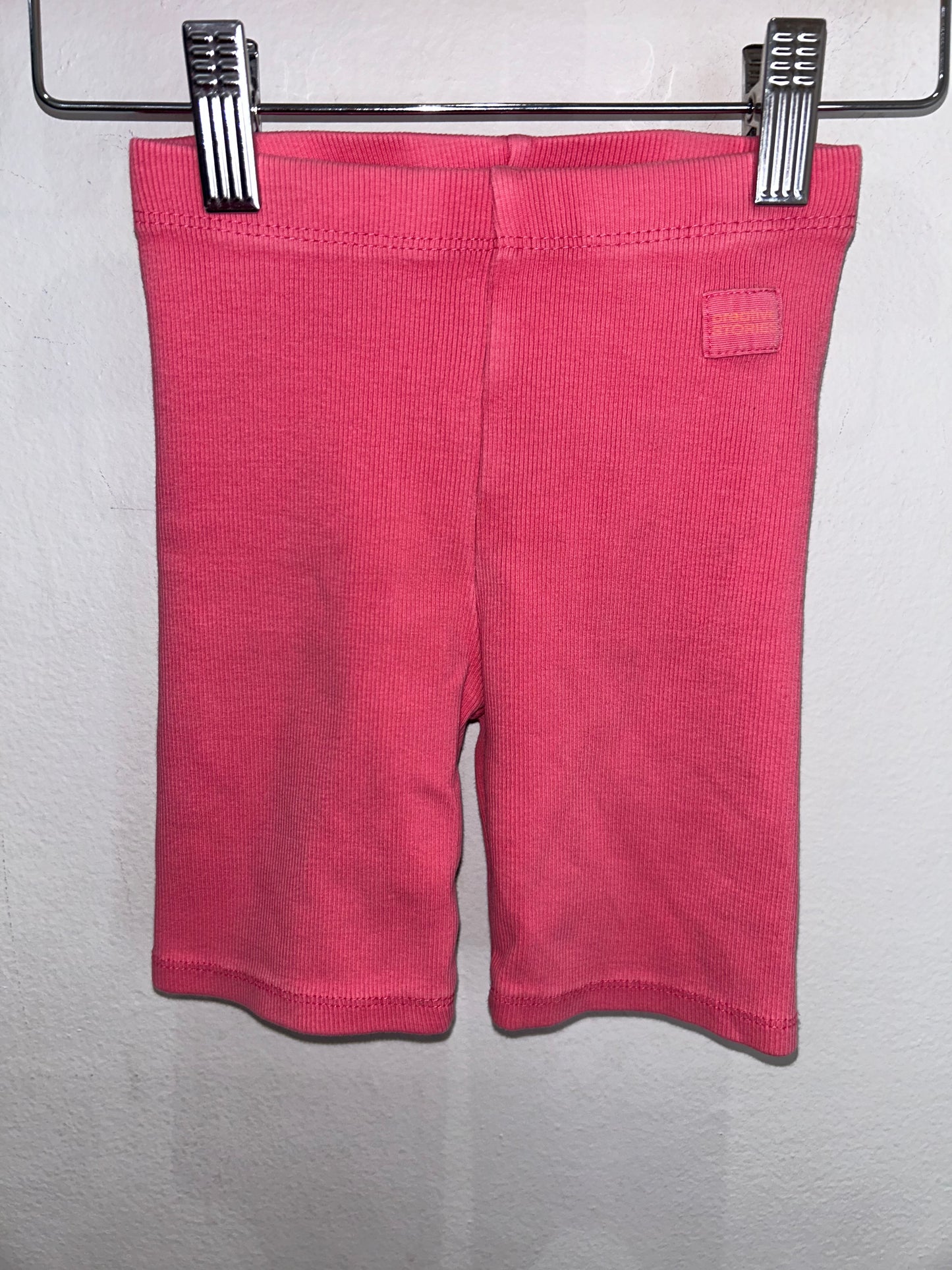 Bright peach ribbed shorts 5y
