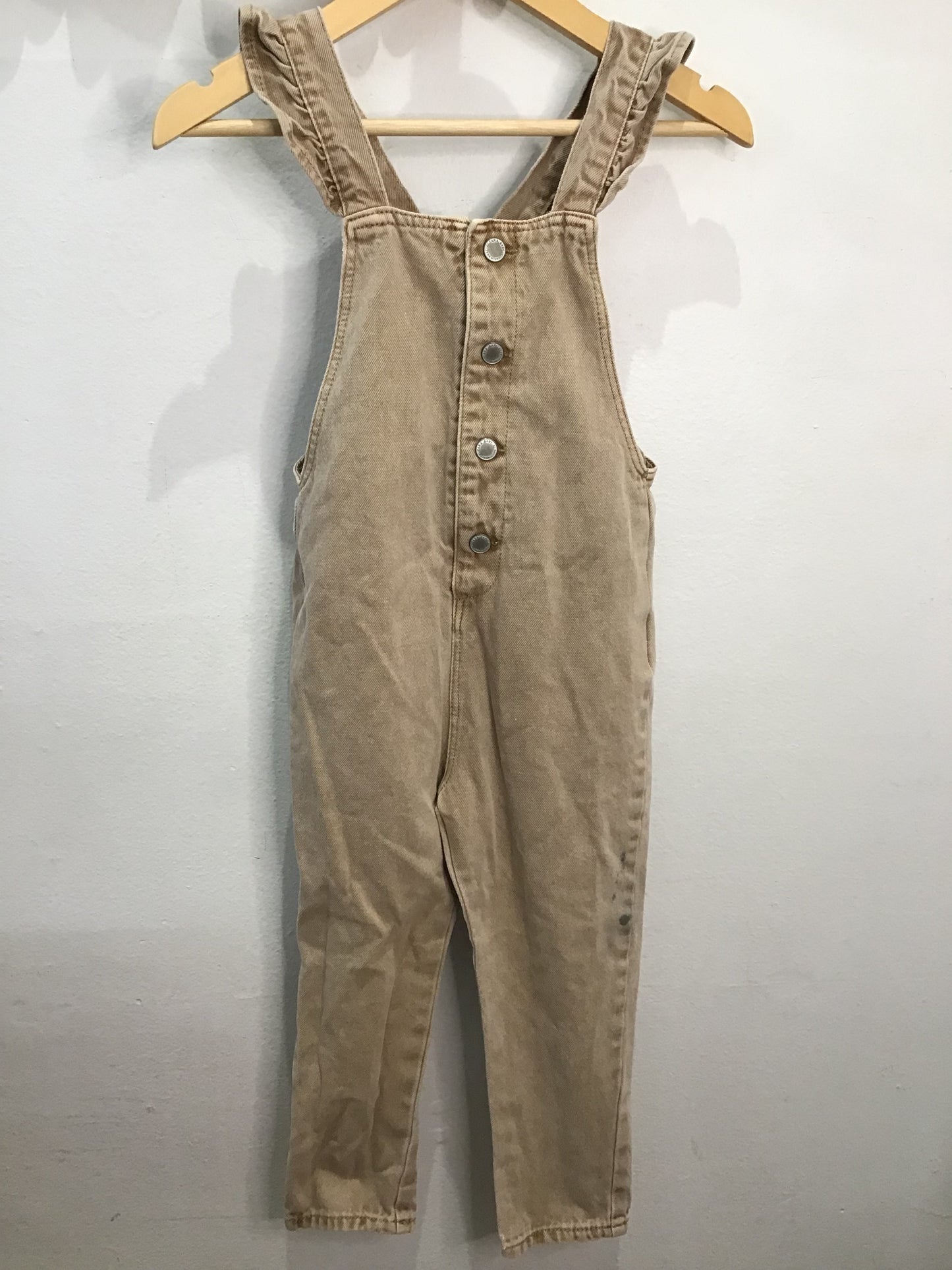 Brown soft denim romper 3-4y