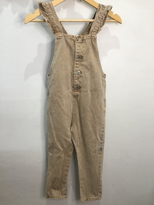 Brown soft denim romper 3-4y