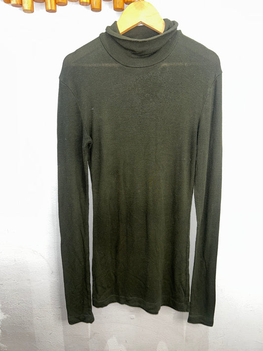 Wilfred green turtleneck- adult XS