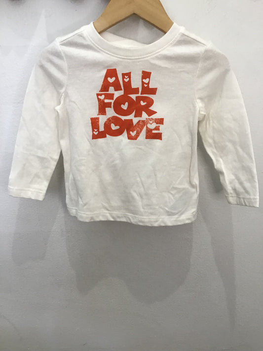 All for love longsleeve 12-18m
