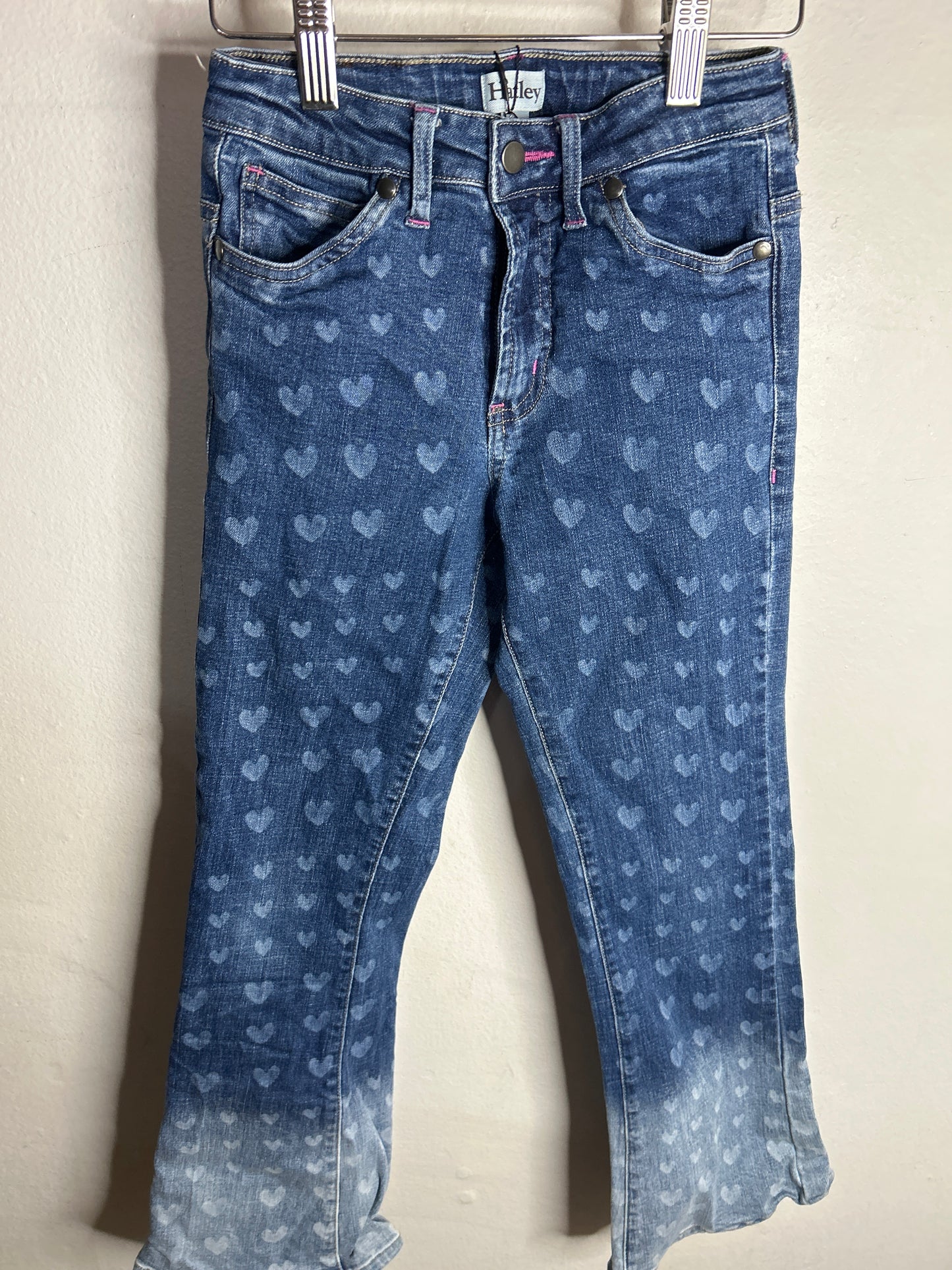 Hatley heart flare jeans 7y