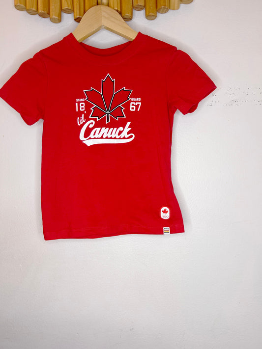 Lil Canuck tee 3-4y