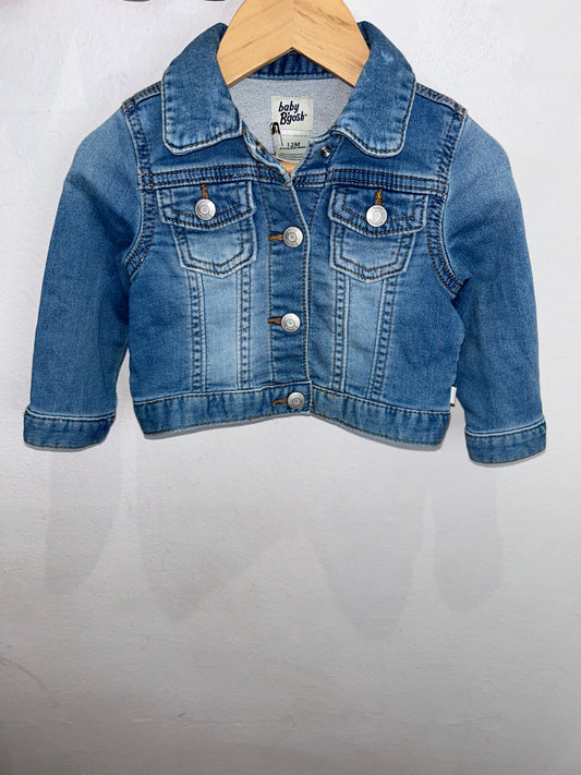 Lightwash stretchy denim jacket 12m