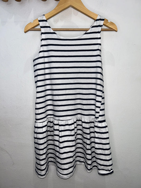 Dark stripes dress 6-8y