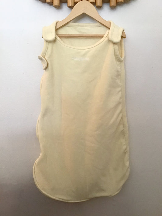 Yellow kiddopotamus fleece sleeper 0-6m