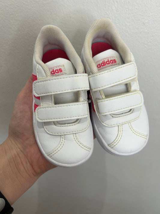 C6 pink stripes Adidas runners