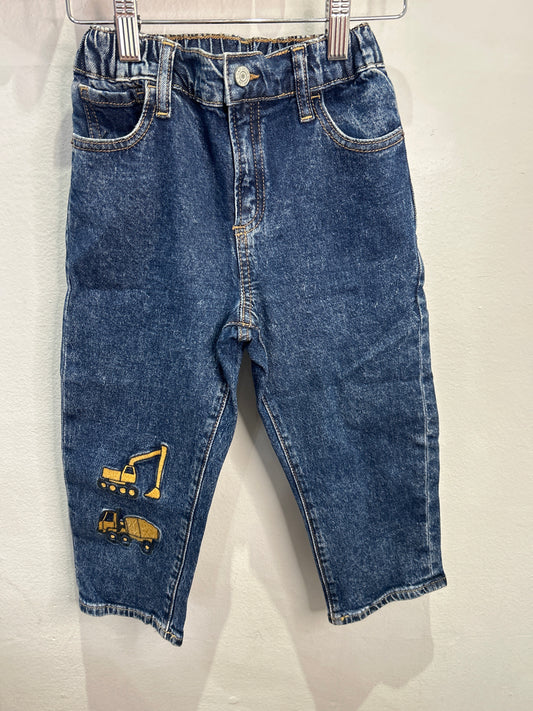Baggy balloon jeans -construction 4y