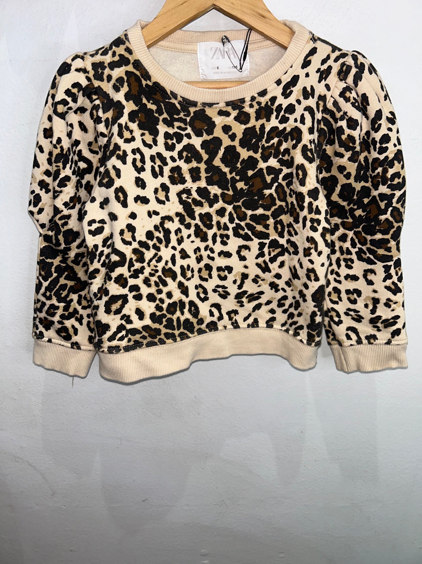 Leopard pullover 4y