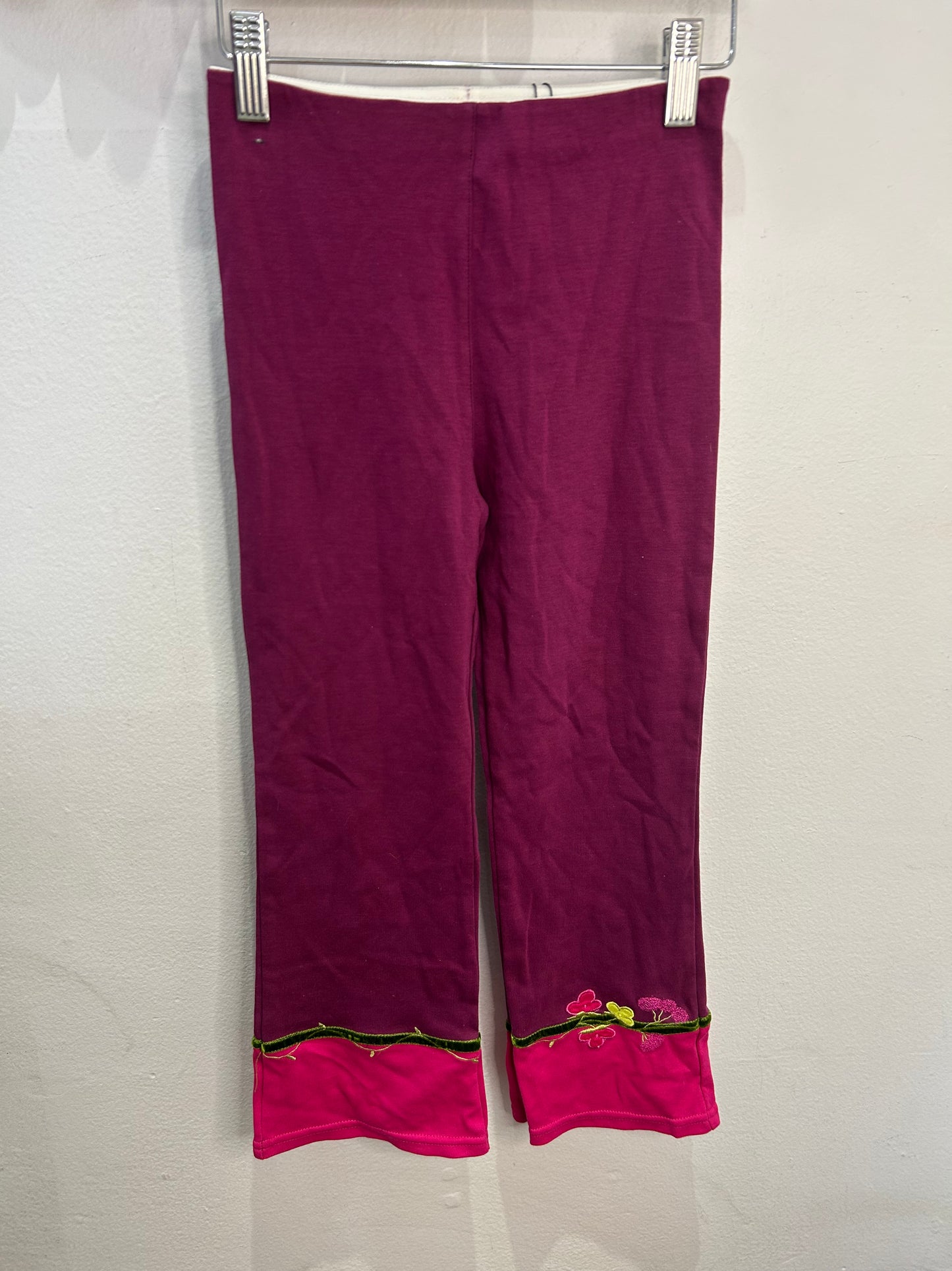 Magenta flare pants 6y