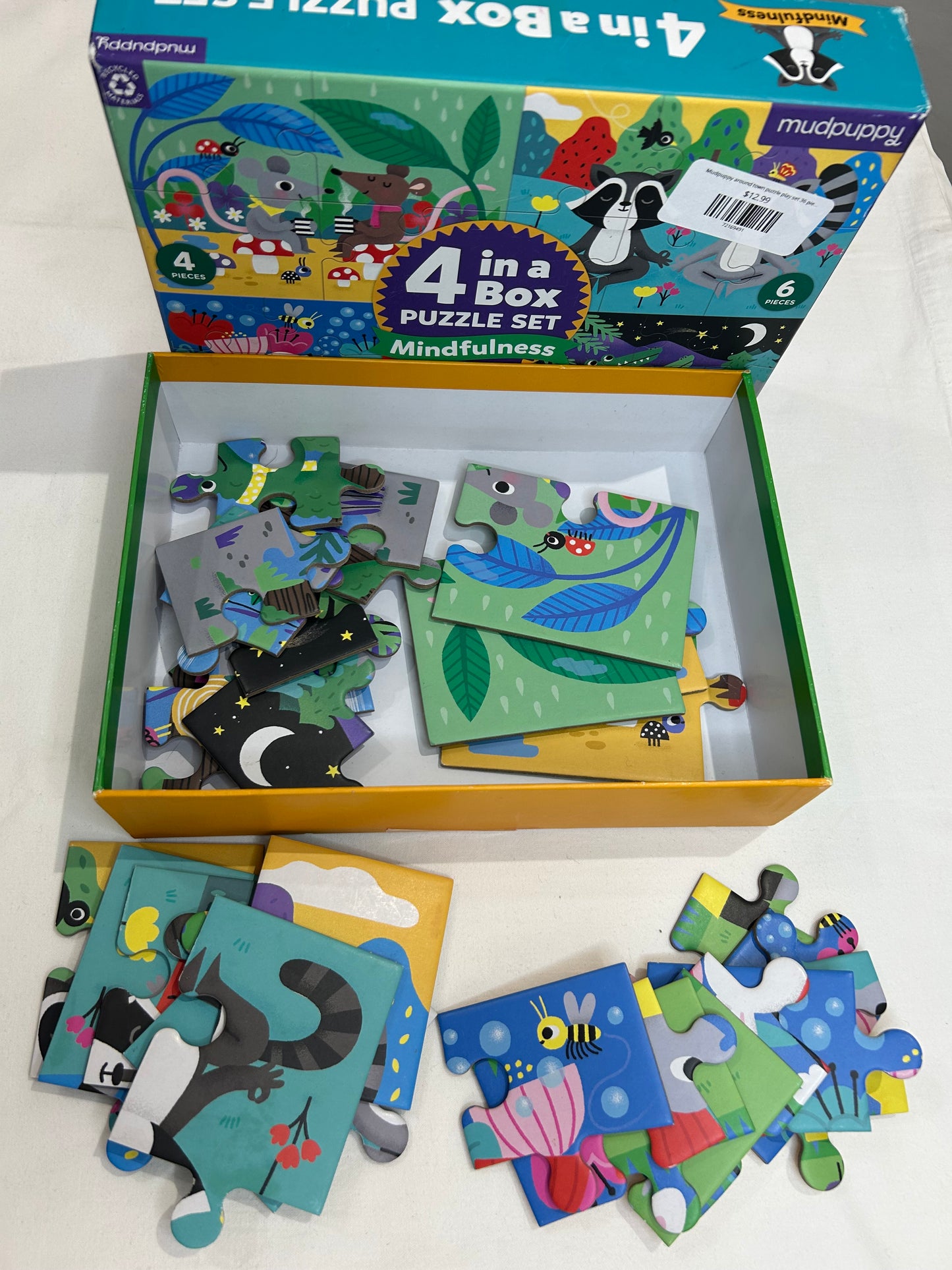 Mudpuppy mindfulness 4 in a box puzzle