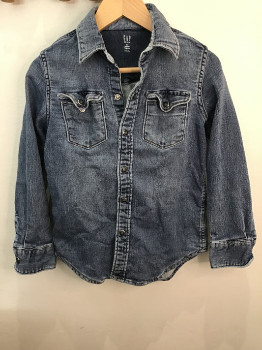 Shirt stretchy denim 6-7y