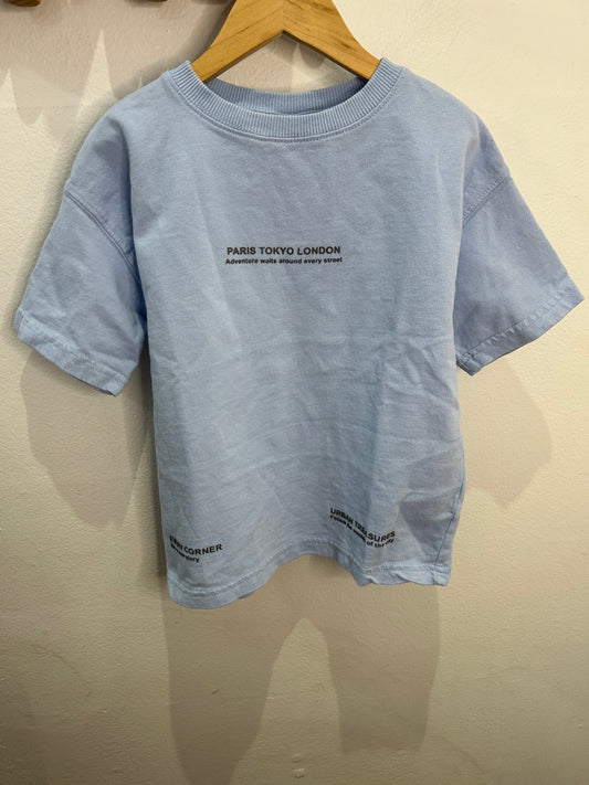 Adventure thick blue tee 6y