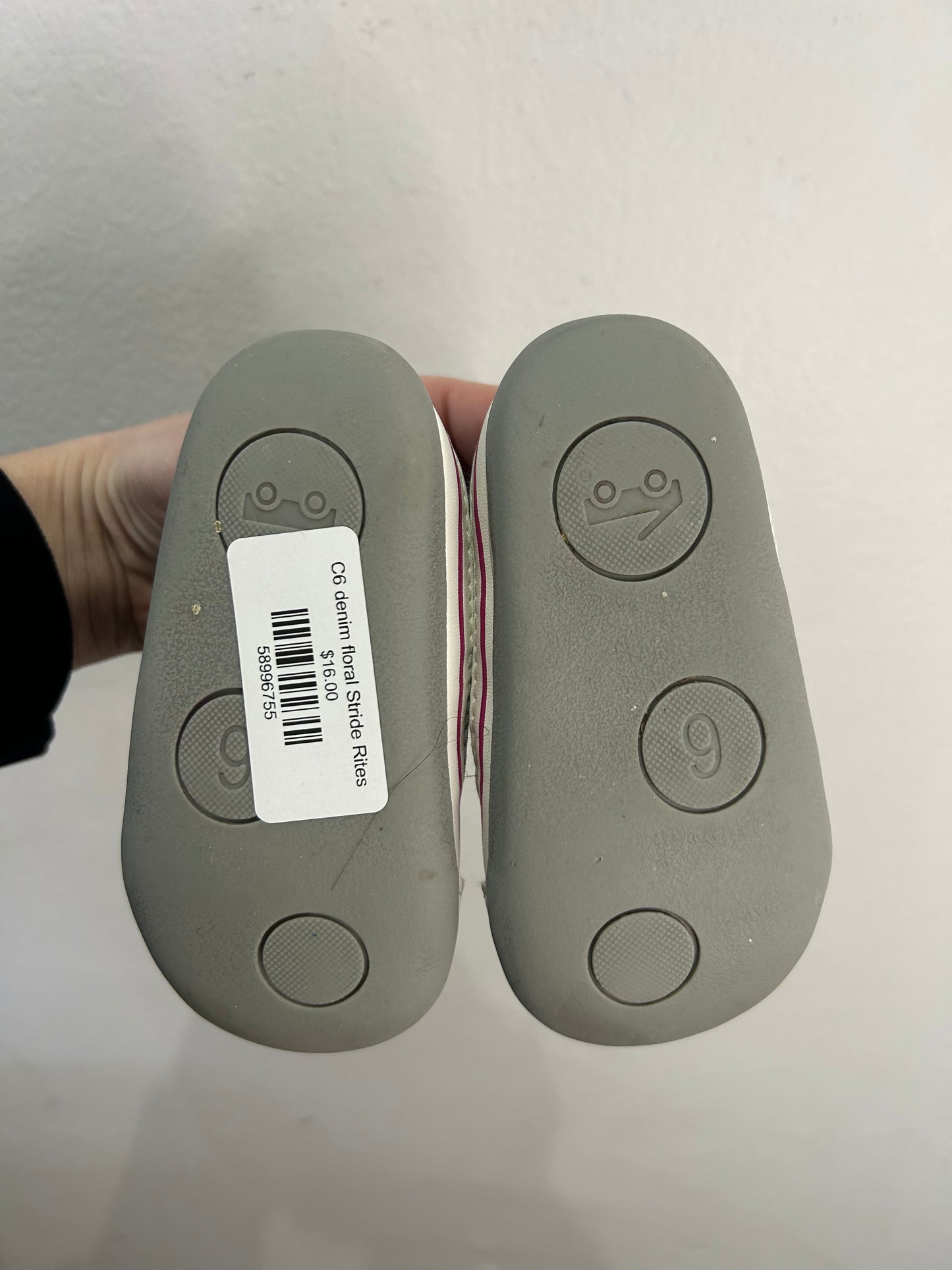 C6 denim floral Stride Rites