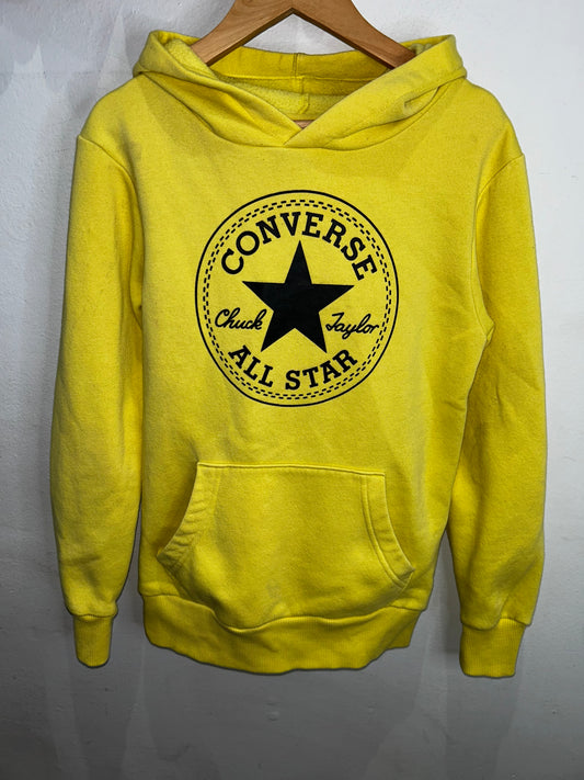 Yellow Converse hoodie 10-12y