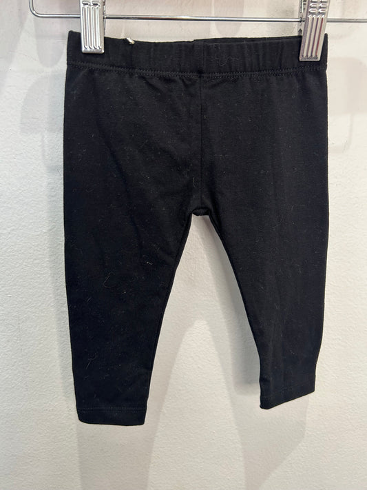 Black leggings 6-12m