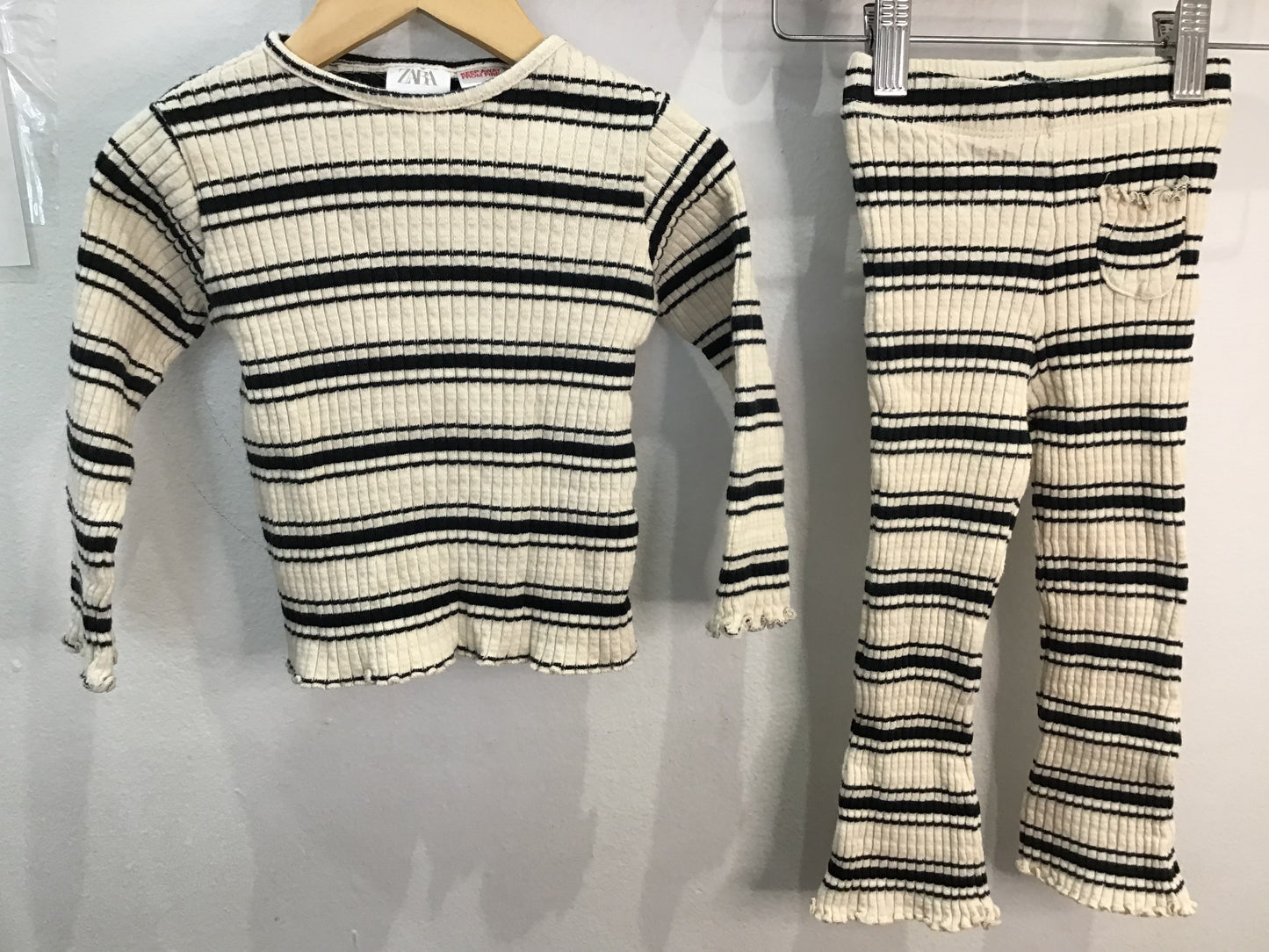 Striped knit set 2-3y