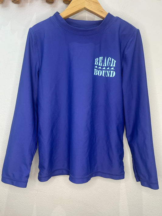 Beach bound rashguard 7y
