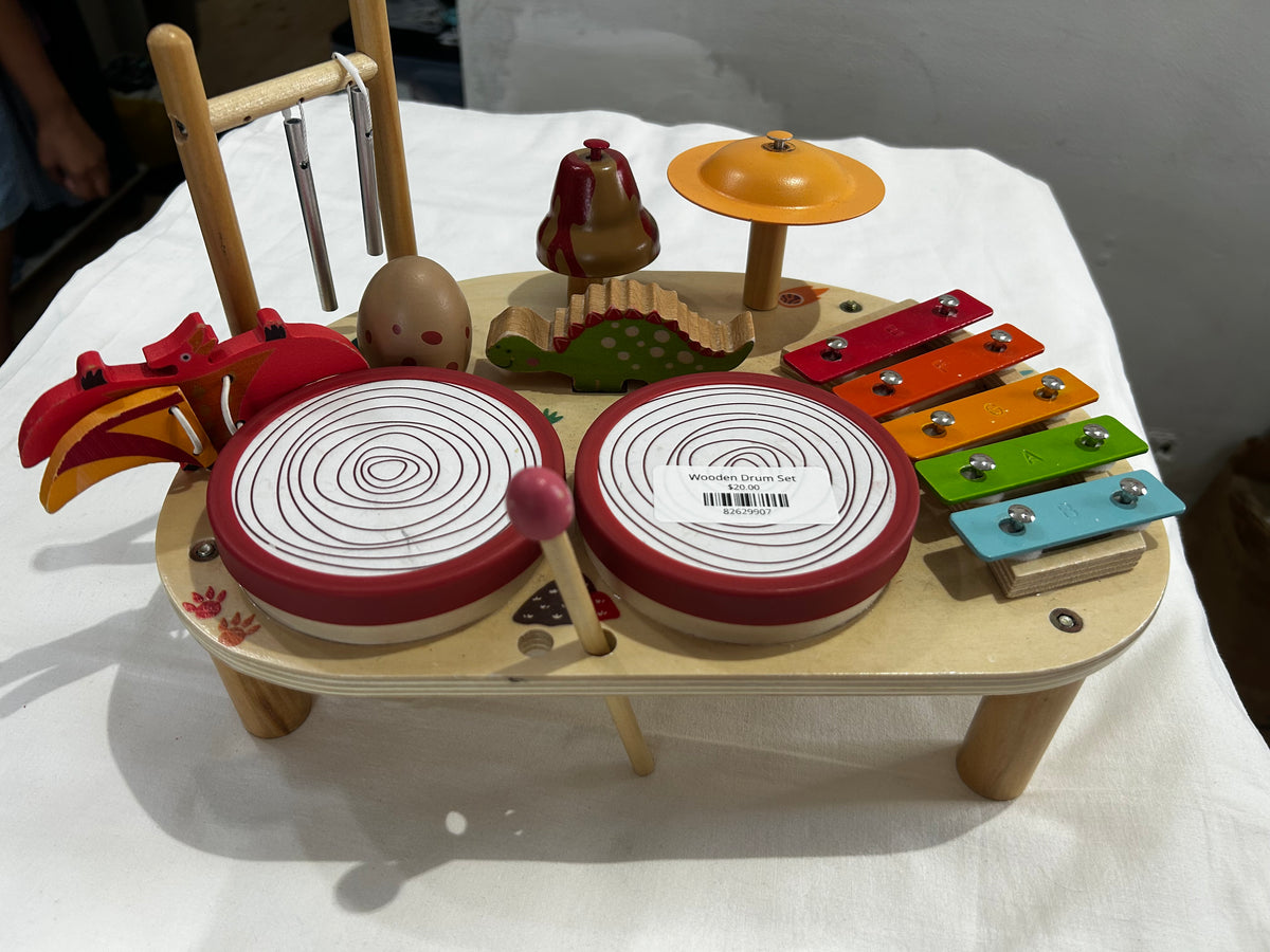 Wooden Drum Set