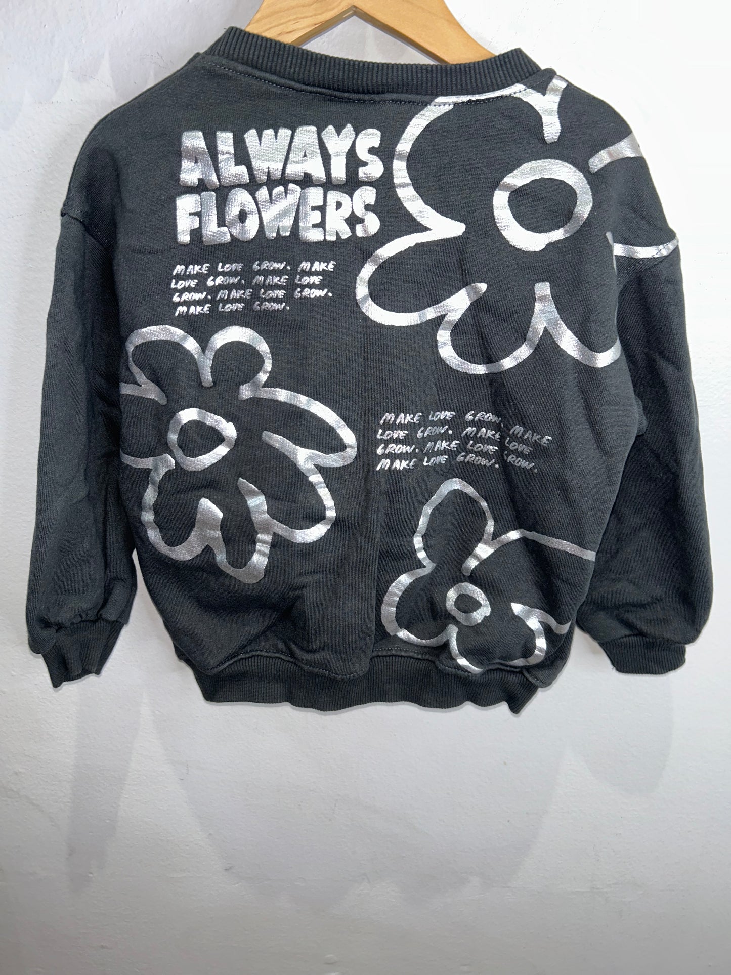 Always flowers pullover 5-6y