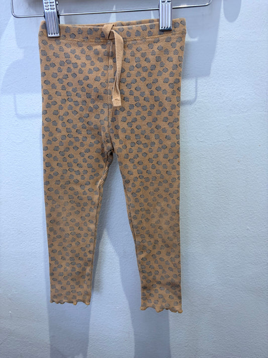 Leopard ribbed pants 18-24m*
