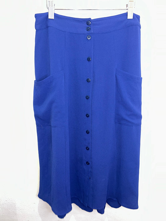 Blue chiffon skirt- adult S