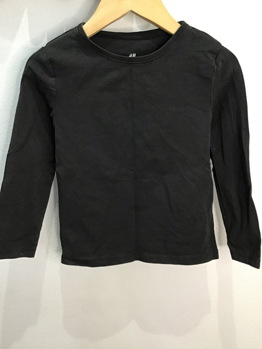 Longsleeve dark ash 2-4y