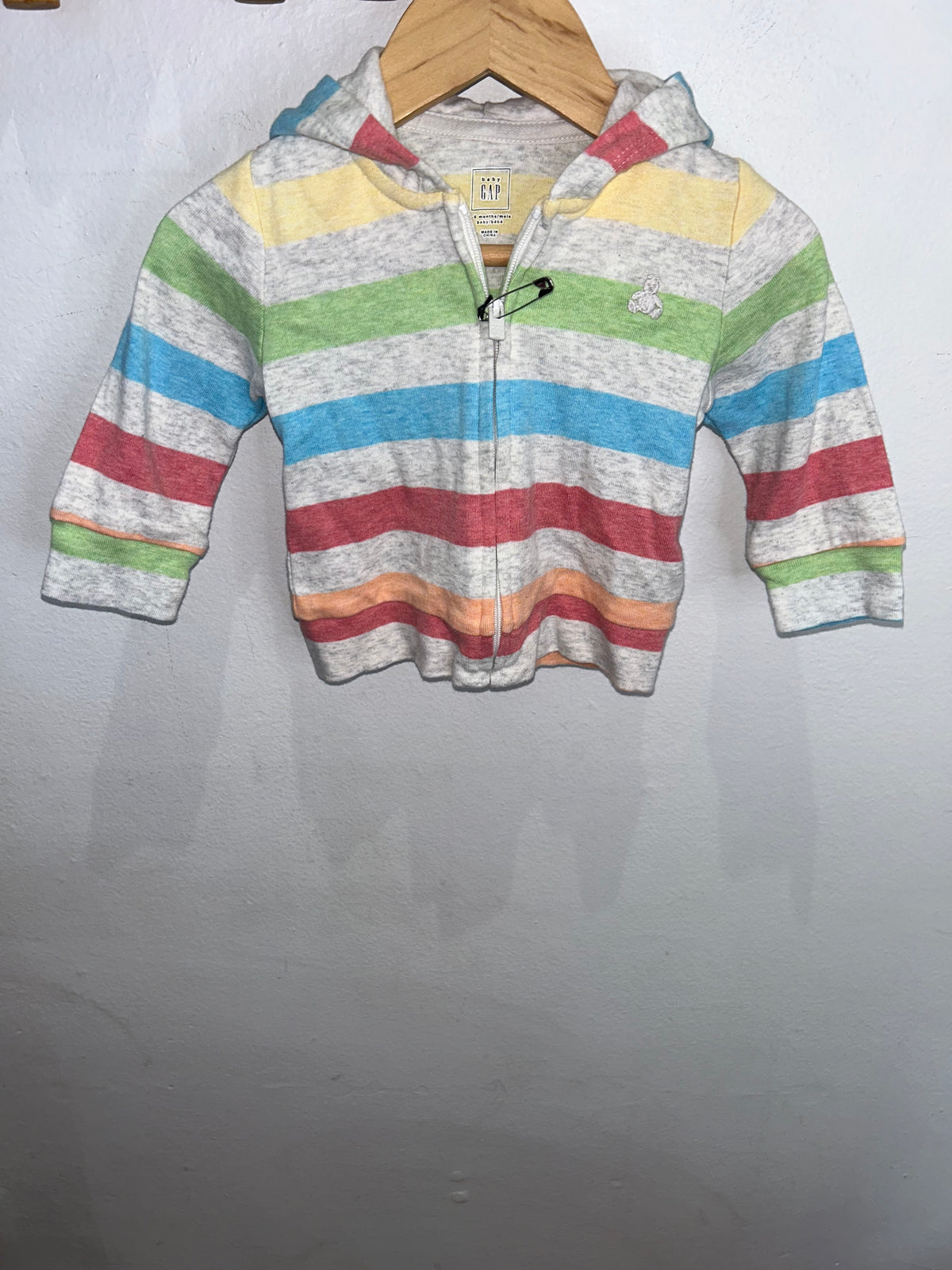 Pastel cotton sweatshirt 3-6m