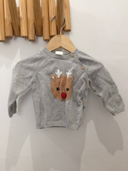 Reindeer sweater 4-6m