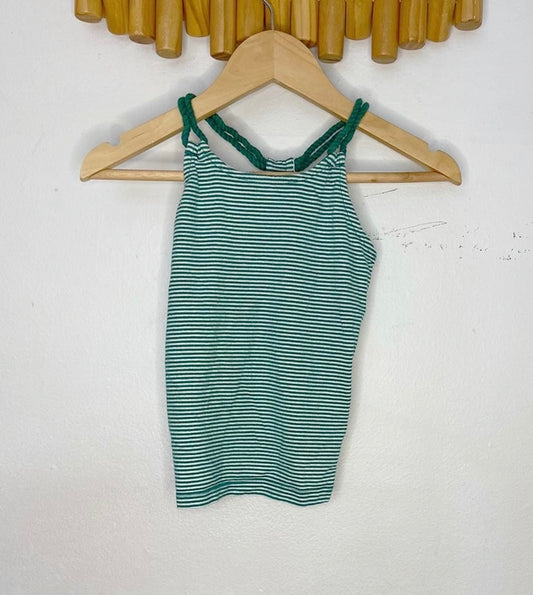 Green stripe tanktop 4-5y