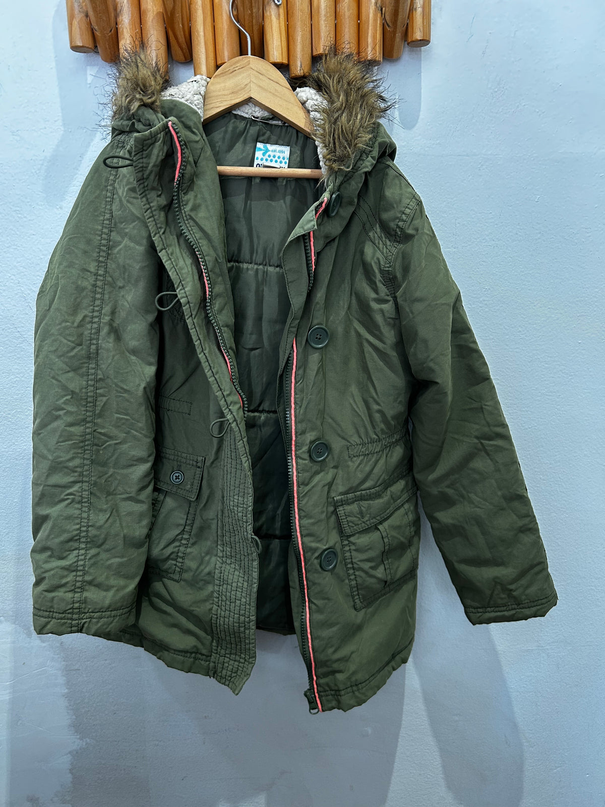 Olive jacket 8y