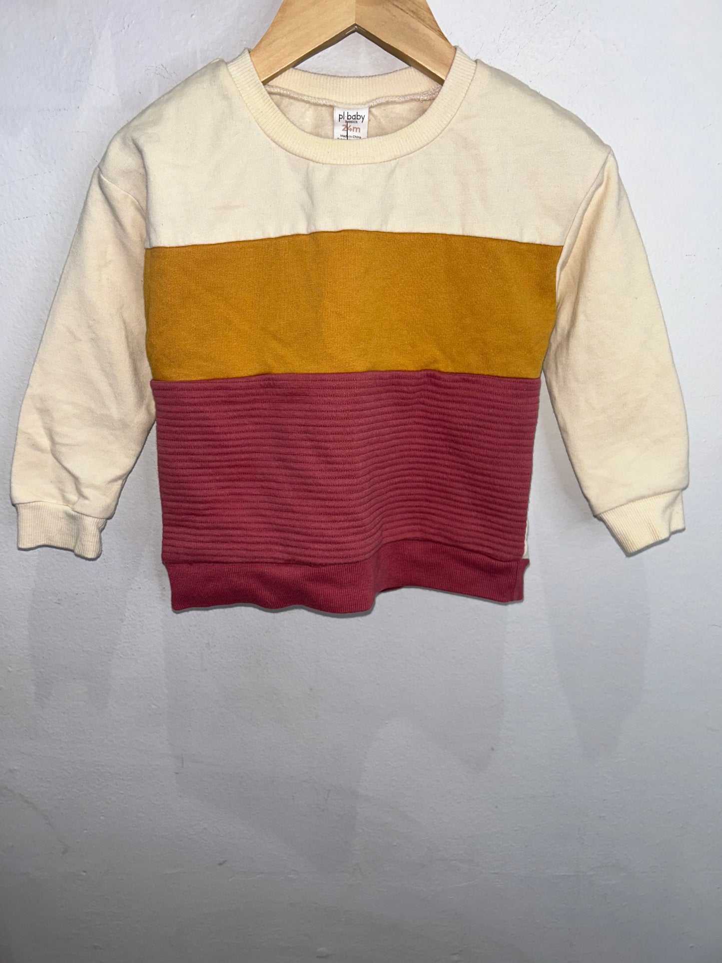 Tricolour pullover 3y