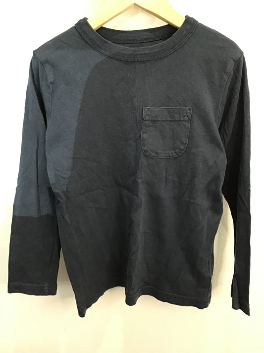 Longsleeve navy pocket 5y