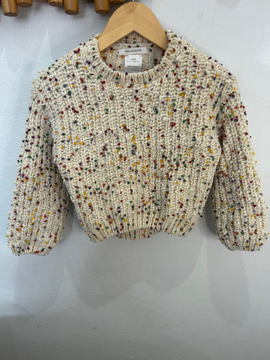 Colourful dots sweater 6y