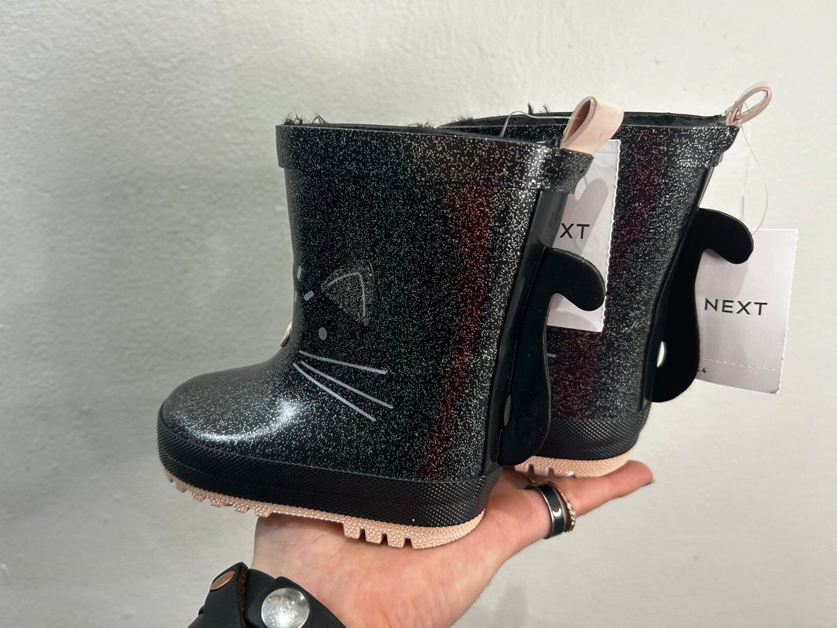 C5 sparkly cat rainboots NEW