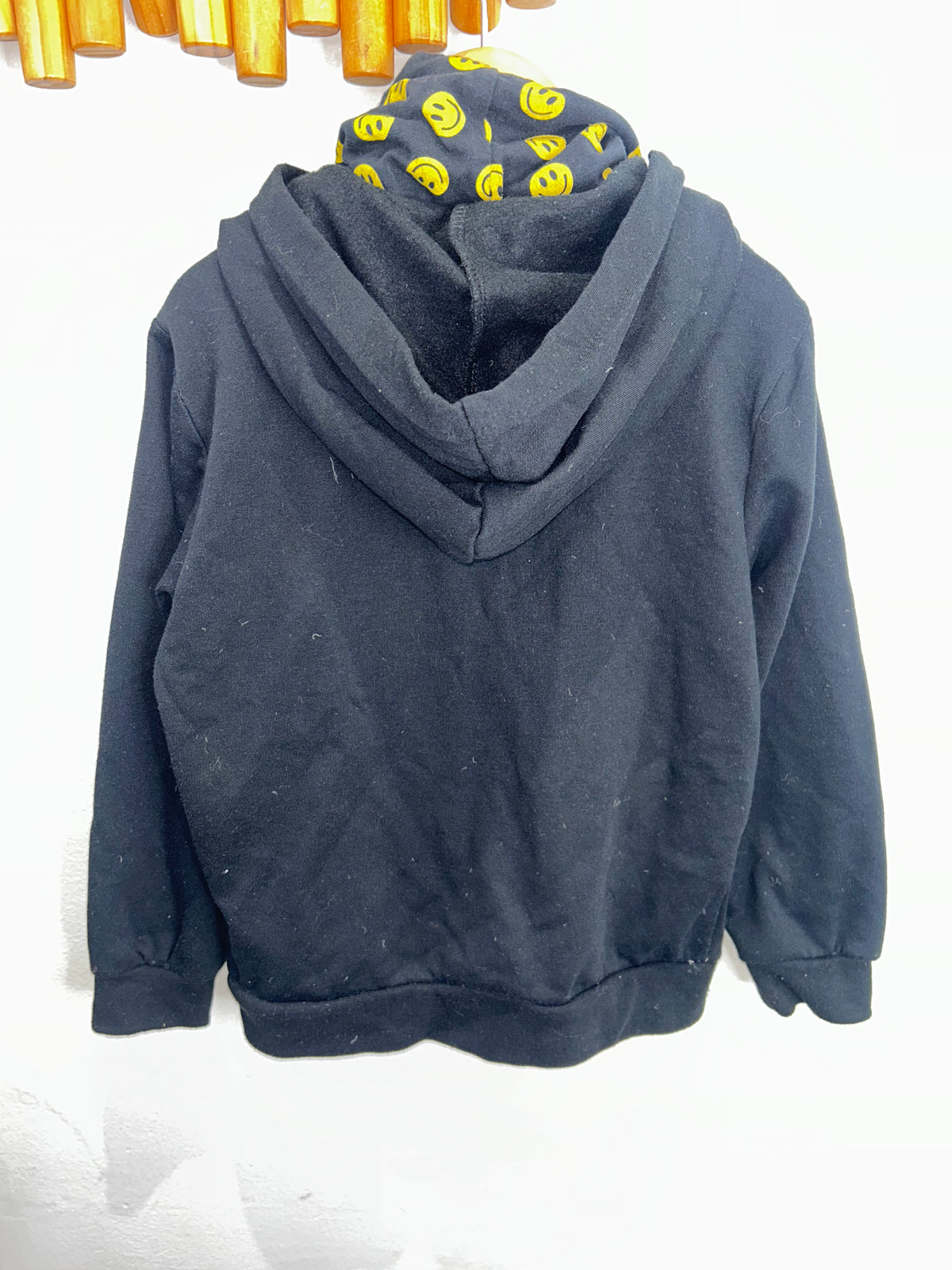 Black high neck hoodie 6y