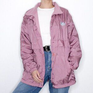 Vintage dusky purple fleece-lined jacket S